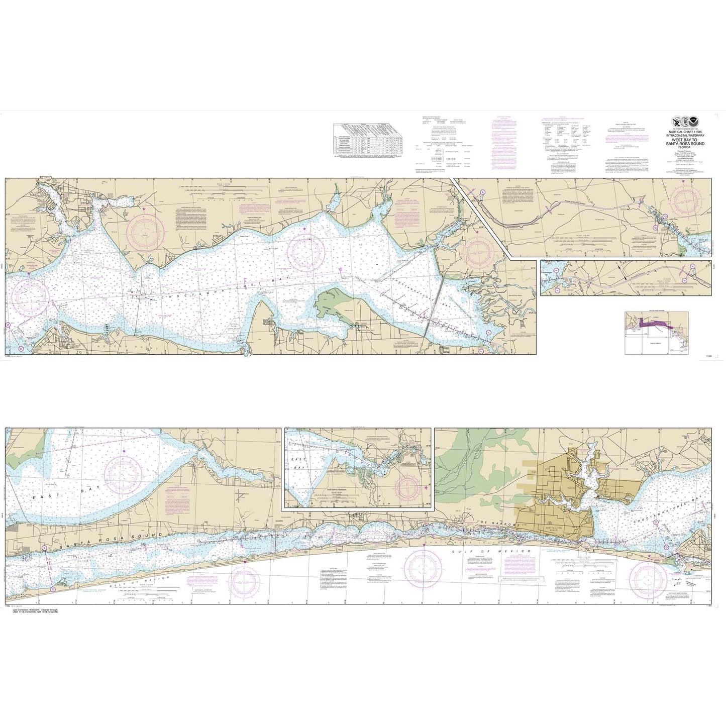 Paradise Clay NO_11385 HISTORICAL NOAA Intracoastal Waterway West Bay to Santa Rosa Sound