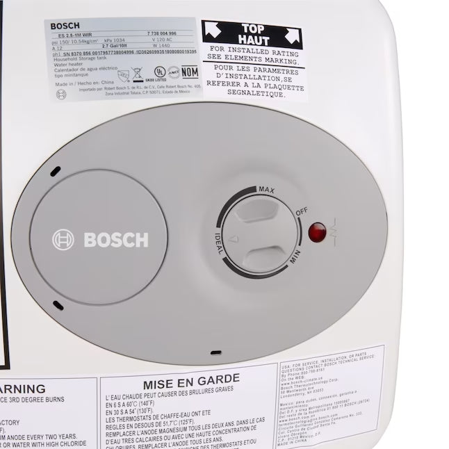 Bosch 7738004996 Tronic Mini-Tank 2.7-Gallons Electric Water Heater