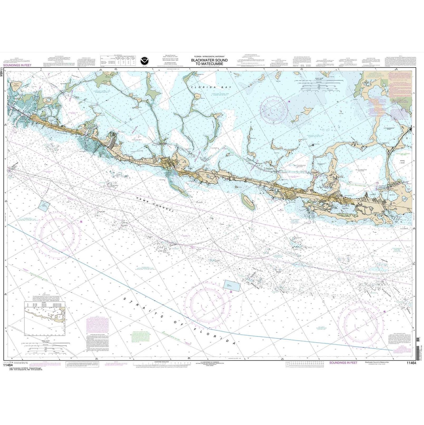 Paradise Clay NO_11464 HISTORICAL NOAA Intracoastal Waterway Blackwater Sound To Matecumbe
