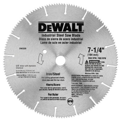 Dewalt DW3330 7-1/4" Iron/Steel Circul (1 Ea)