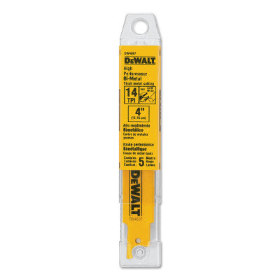 Dewalt DW4807 4"L 14Tpi Bi-Metal Metal (5 Ea)