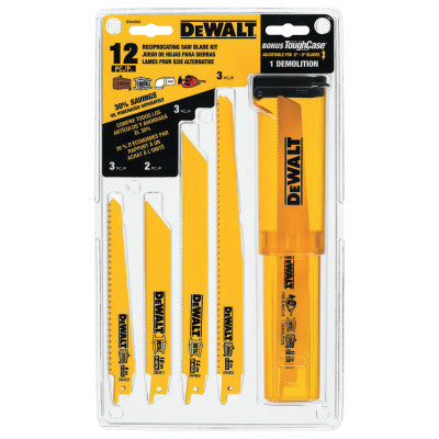 Dewalt DW4892 12 Piece Reciprocatingsaw Blade Set