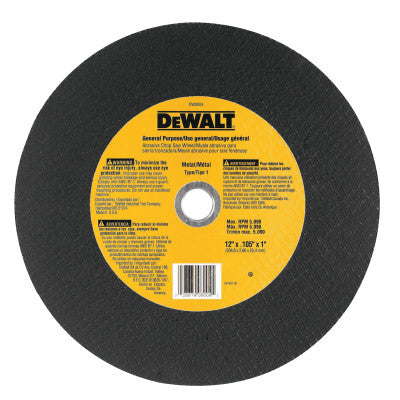 Dewalt DW8004 12"X3/32" Gp Chop Saw Wheel (10 Ea)