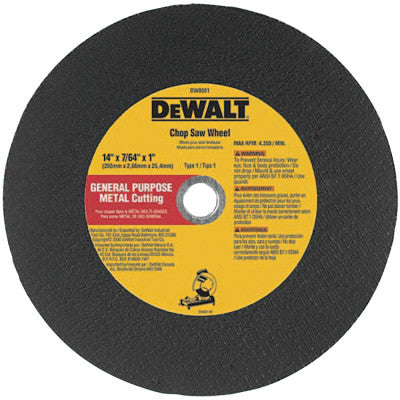 Dewalt DW8010 16"X7/64"X1 General Purpose Stationary Caw Cut-O (1 Ea)