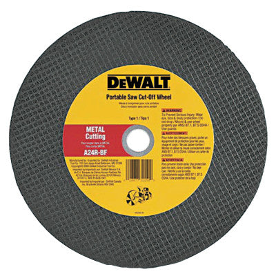 Dewalt DW8020 14"X1/8"X1" Metal Portable Saw Cut Off Wheel