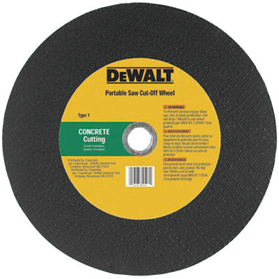 Dewalt DW8024 14"X5/32"X1" Concrete /Masonry Port Saw Cut-Off (1 Ea)