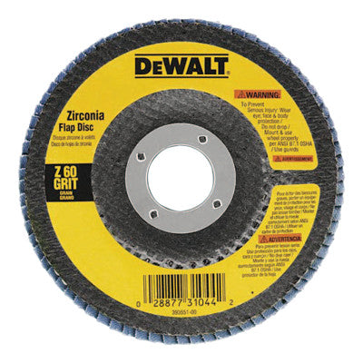 Dewalt DW8302 4" X 5/8" 60 Grit Zirconia Flap Disc Wheel (1 Ea)