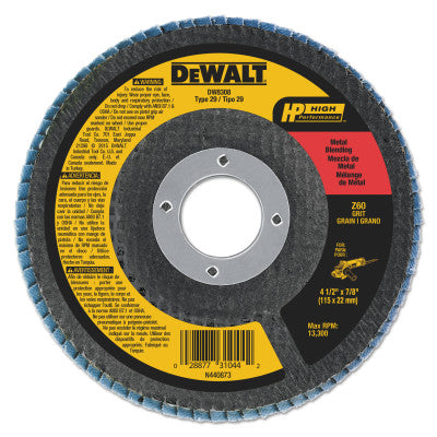 Dewalt DW8308 4-1/2" X 7/8" 60 Grit Zirconia Flap Disc Wheel (1 Ea)