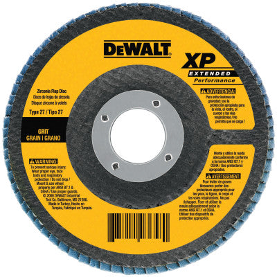 Dewalt DW8356 4-1/2" X 5/8"-11 40G Type 27 Hp Flap Disc (5 Ea)