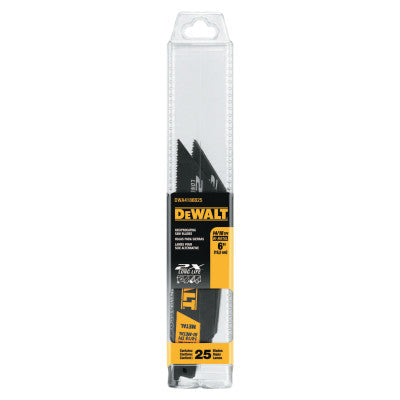 Dewalt DWA4186B25 6In 14/18Tpi 2X Metal Recip Bld (25 Ea)