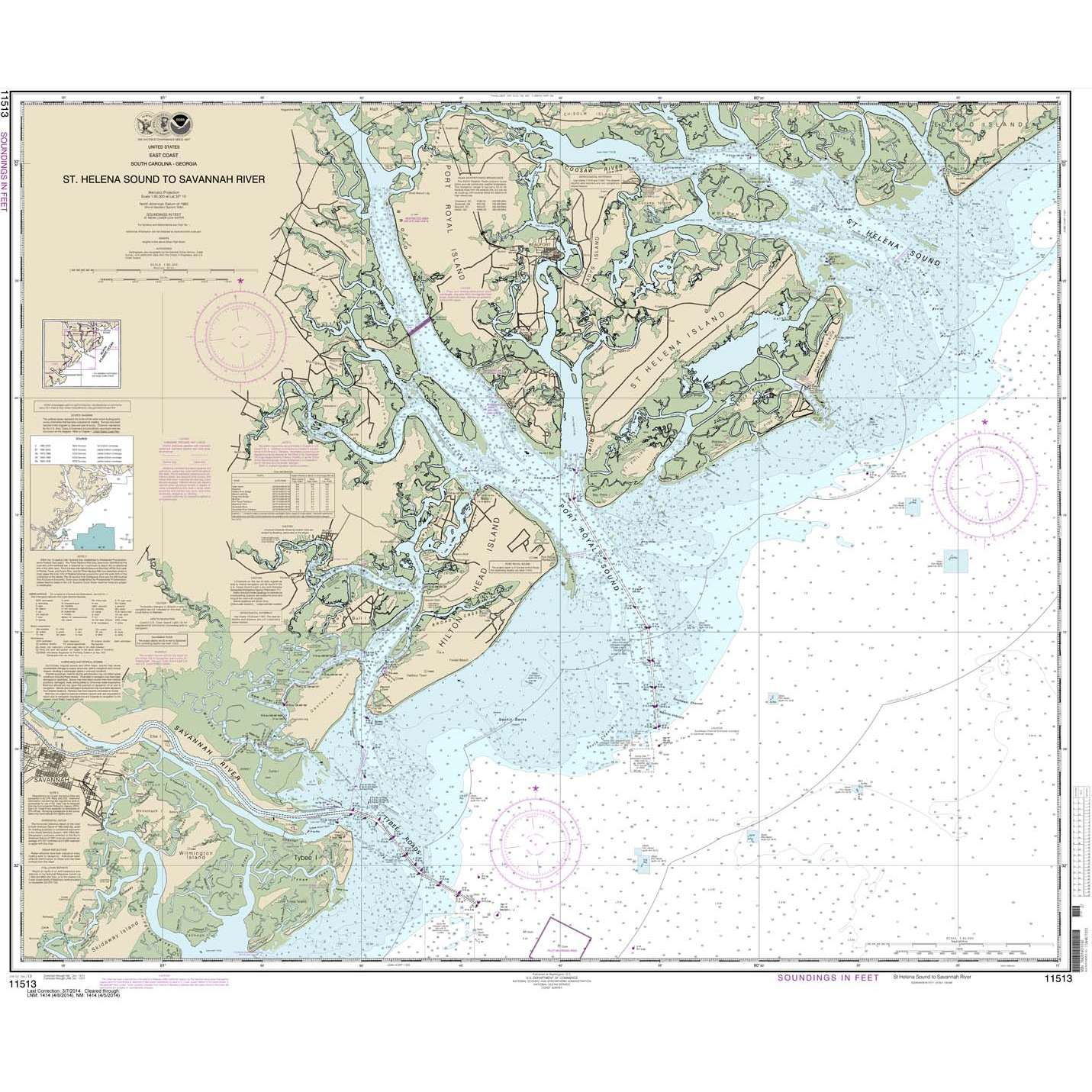 Paradise Clay NO_11513 HISTORICAL NOAA St. Helena Sound to Savannah River