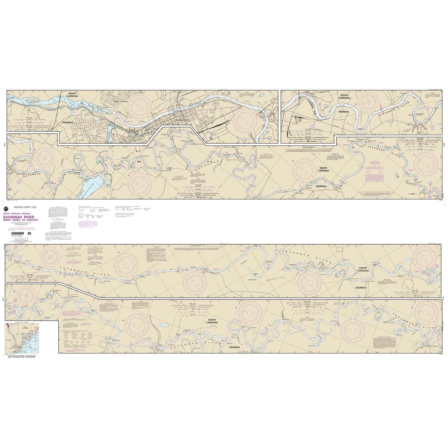 Paradise Clay NO_11515 HISTORICAL NOAA Savannah River Brier Creek to Augusta