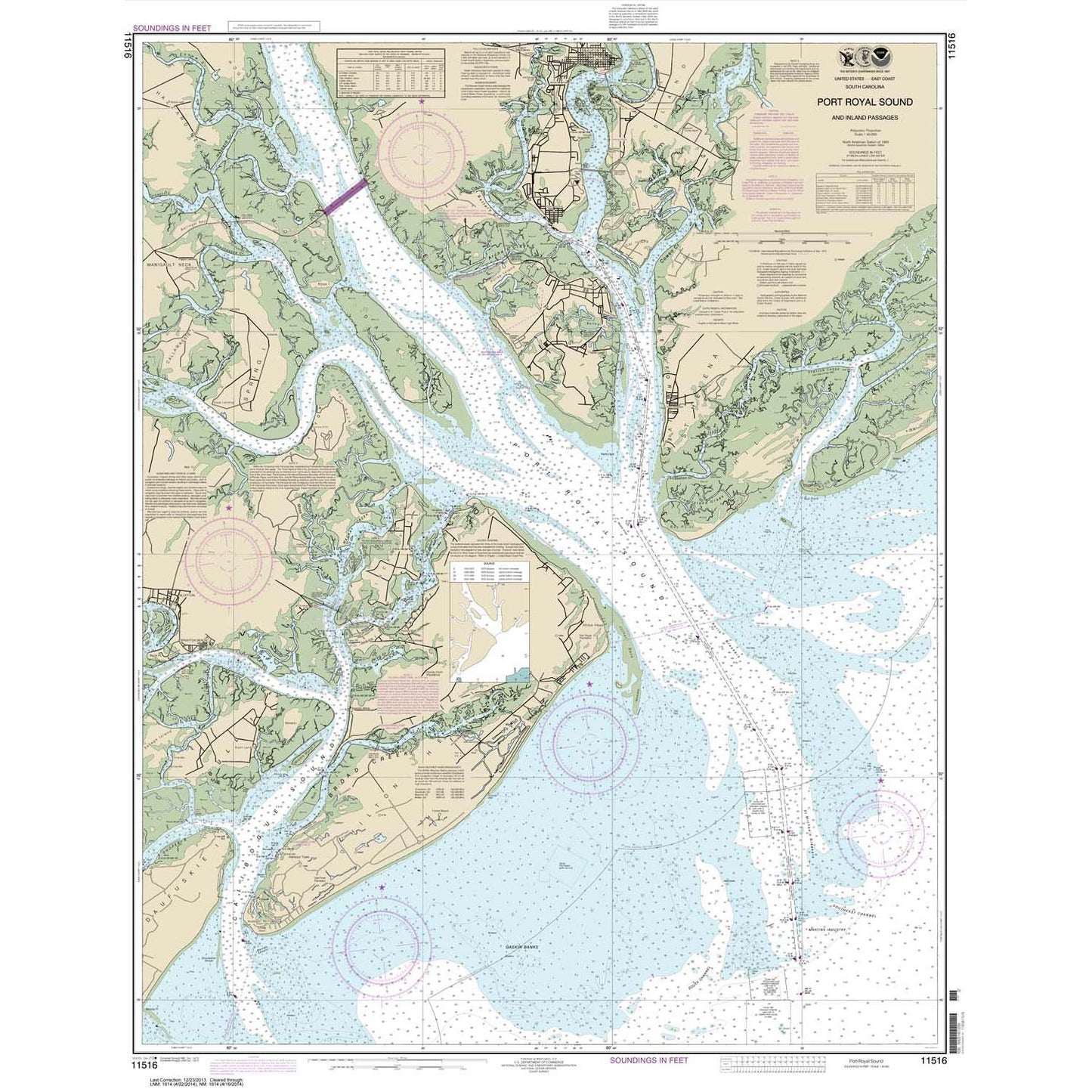Paradise Clay NO_11516 HISTORICAL NOAA Port Royal Sound and Inland Passages