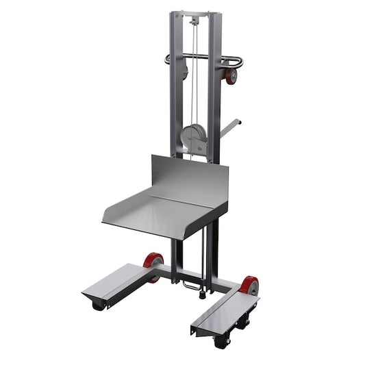 Vestil ALLPW-500-4SFL Alum. Low Profile Lift Mold/Rubber, Load Cap. 400 lb.