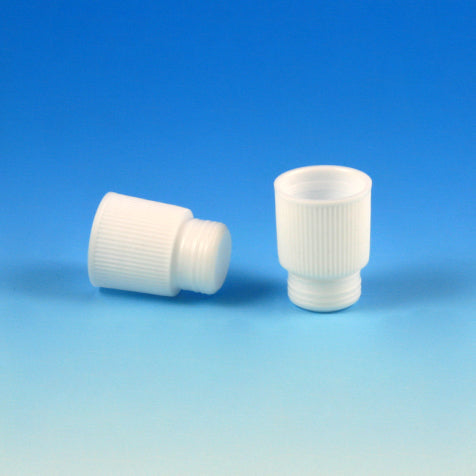 Globe Scientific 116132 Cap Plug 16mm High Grip White