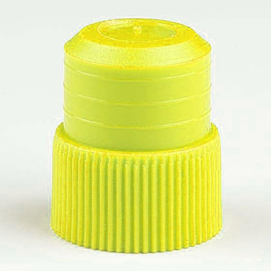 Globe Scientific 116142Y Cap Plug 16mm Yellow 1000/Bag