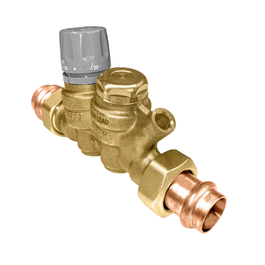 Caleffi 116151AC 006 ThermoSetter™Adjustable Thermal Balancing Valve 3/4" press unions, gauge