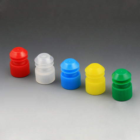 Globe Scientific 116142G Cap Plug 16mm Green 1000/Bag