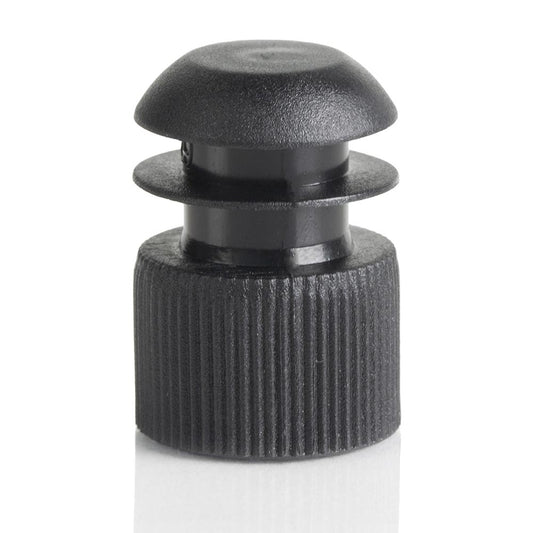 Globe Scientific 116152K Cap Flange Plug 16mm Black