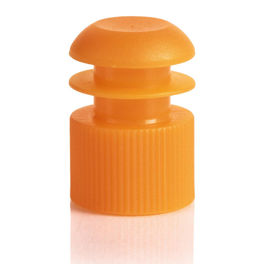 Globe Scientific 116152N Cap Flange Plug 16mm Orange