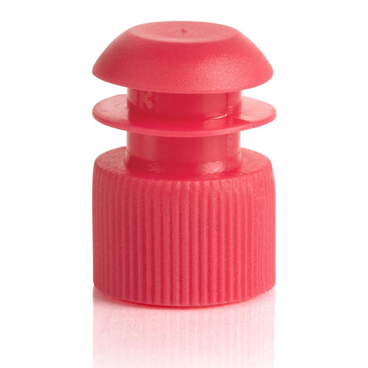 Globe Scientific 116152R Cap Flange Plug 16mm Red