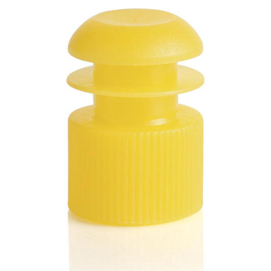 Globe Scientific 116152Y Cap Flange Plug 16mm Yellow