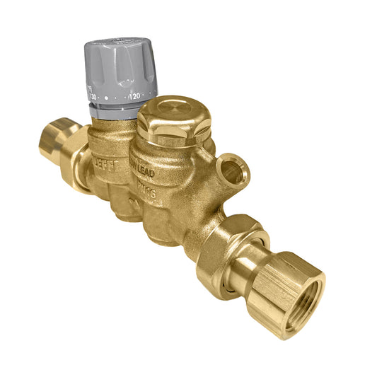 Caleffi 116150AC 102 ThermoSetter™Adjustable Thermal Balancing Valve 3/4" FNPT unions, isolation valves