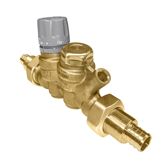 Caleffi 116151AC 108 ThermoSetter™Adjustable Thermal Balancing Valve 3/4" PEX expansion unions, gauge, isolation valves