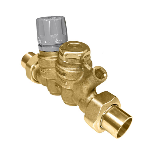 Caleffi 116350AC 006 ThermoSetter™Adjustable Thermal Balancing Valve 3/4" press unions, gauge, actuator dis. cartridge