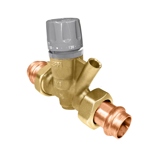 Caleffi 116451AC 006 ThermoSetter™Adjustable Thermal Balancing Valve 3/4" press unions, gauge
