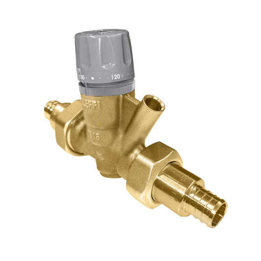 Caleffi 116440AC 007 ThermoSetter™Adjustable Thermal Balancing Valve ½” PEX crimp unions