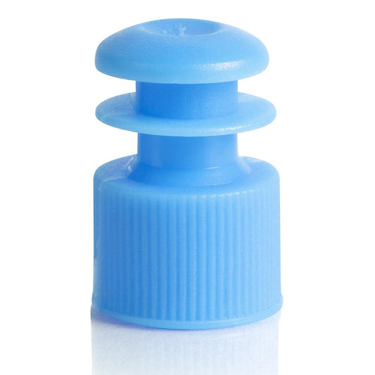 Globe Scientific 118127B Cap Flange Plug 12mm Blue