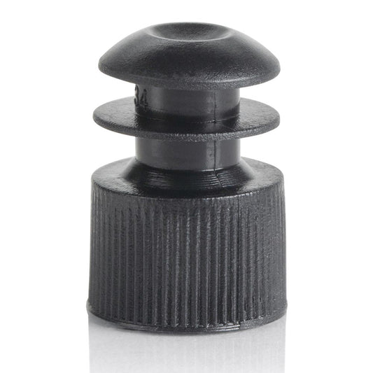 Globe Scientific 118127K Cap Flange Plug 12mm Black