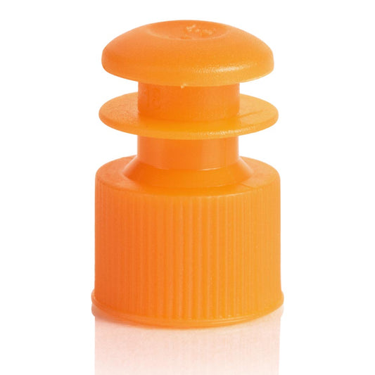 Globe Scientific 118127N Cap Flange Plug 12mm Orange