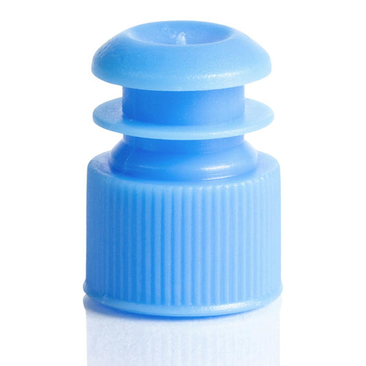 Globe Scientific 118240B Cap Flange Plug 13mm Blue