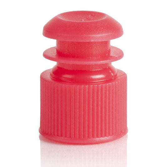 Globe Scientific 118240R Cap Flange Plug 13mm Red