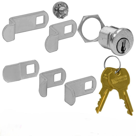 Mailboxes 1190-5 Universal Locks for 4B+ Horizontal and Vertical Style Mailbox Door with 2 Keys Per Lock - 5 Pack