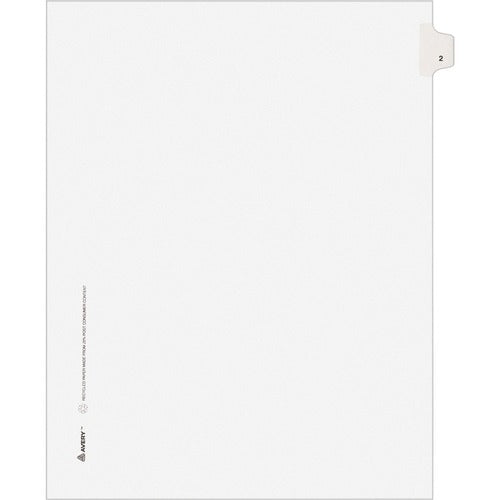 Avery® AVE11912 Avery® Individual Legal Exhibit Dividers - Style - Unpunched