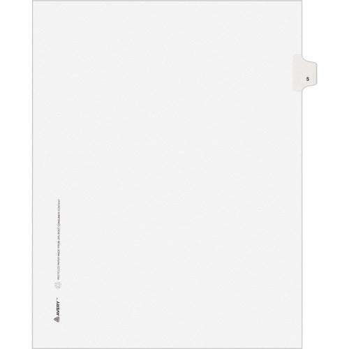 Avery® AVE11915 Avery® Individual Legal Exhibit Dividers - Style - Unpunched