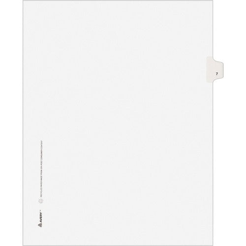 Avery® AVE11917 Avery® Individual Legal Exhibit Dividers - Style - Unpunched