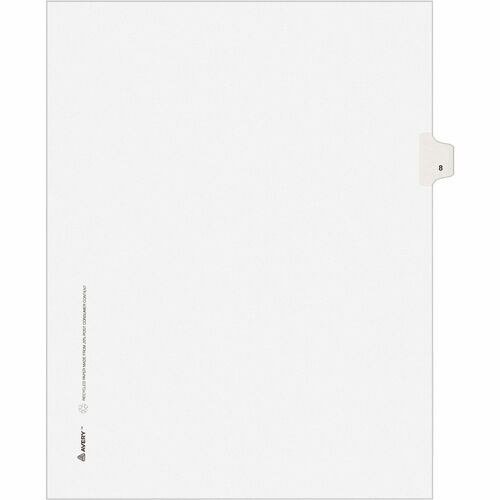 Avery® AVE11918 Avery® Individual Legal Exhibit Dividers - Style - Unpunched