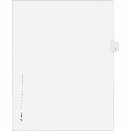 Avery® AVE11919 Avery® Individual Legal Exhibit Dividers - Style - Unpunched