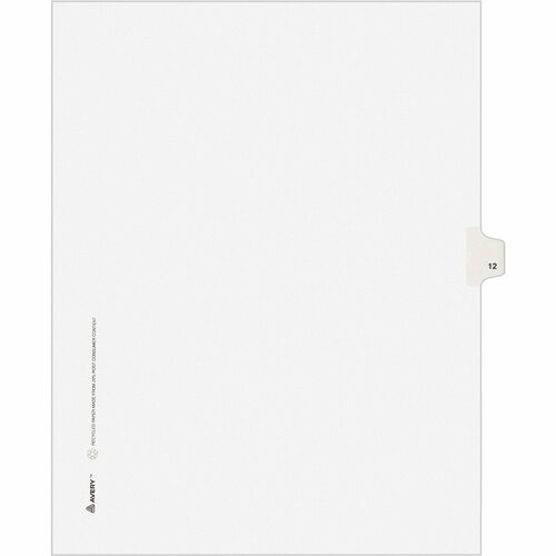 Avery® AVE11922 Avery® Individual Legal Exhibit Dividers - Style - Unpunched