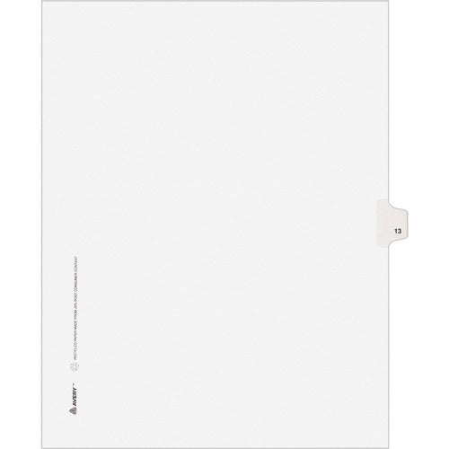 Avery® AVE11923 Avery® Individual Legal Exhibit Dividers - Style - Unpunched
