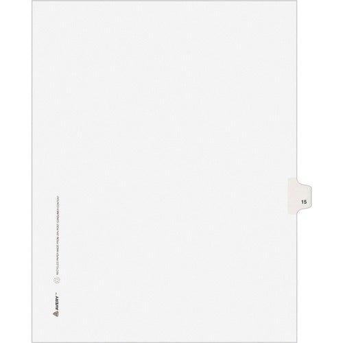 Avery® AVE11925 Avery® Individual Legal Exhibit Dividers - Style - Unpunched