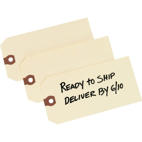 Avery® AVE12306 Avery® Unstrung Shipping Tags, 11.5 pt. Stock, 5-1/4" x 2-5/8" , 1,000 Manila Hang Tags