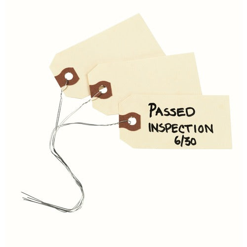 Avery® AVE12602 Avery® Shipping Tags with Wire, 11.5 pt. Stock, 3-1/4" x 1-5/8" , 1,000 Manila Hang Tags