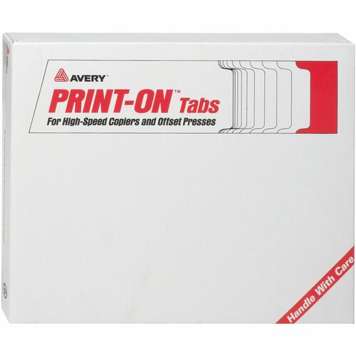 Avery® AVE20405 Avery® Print-On Tabs for High-Speed Copiers and Offset Presses, 5 Tabs