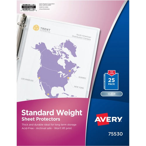 Avery® AVE75530 Avery® Standard-Weight Sheet Protectors
