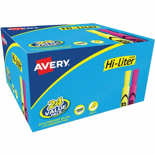 Avery® AVE98189 Avery® Hi-Liter Desk-Style Highlighters